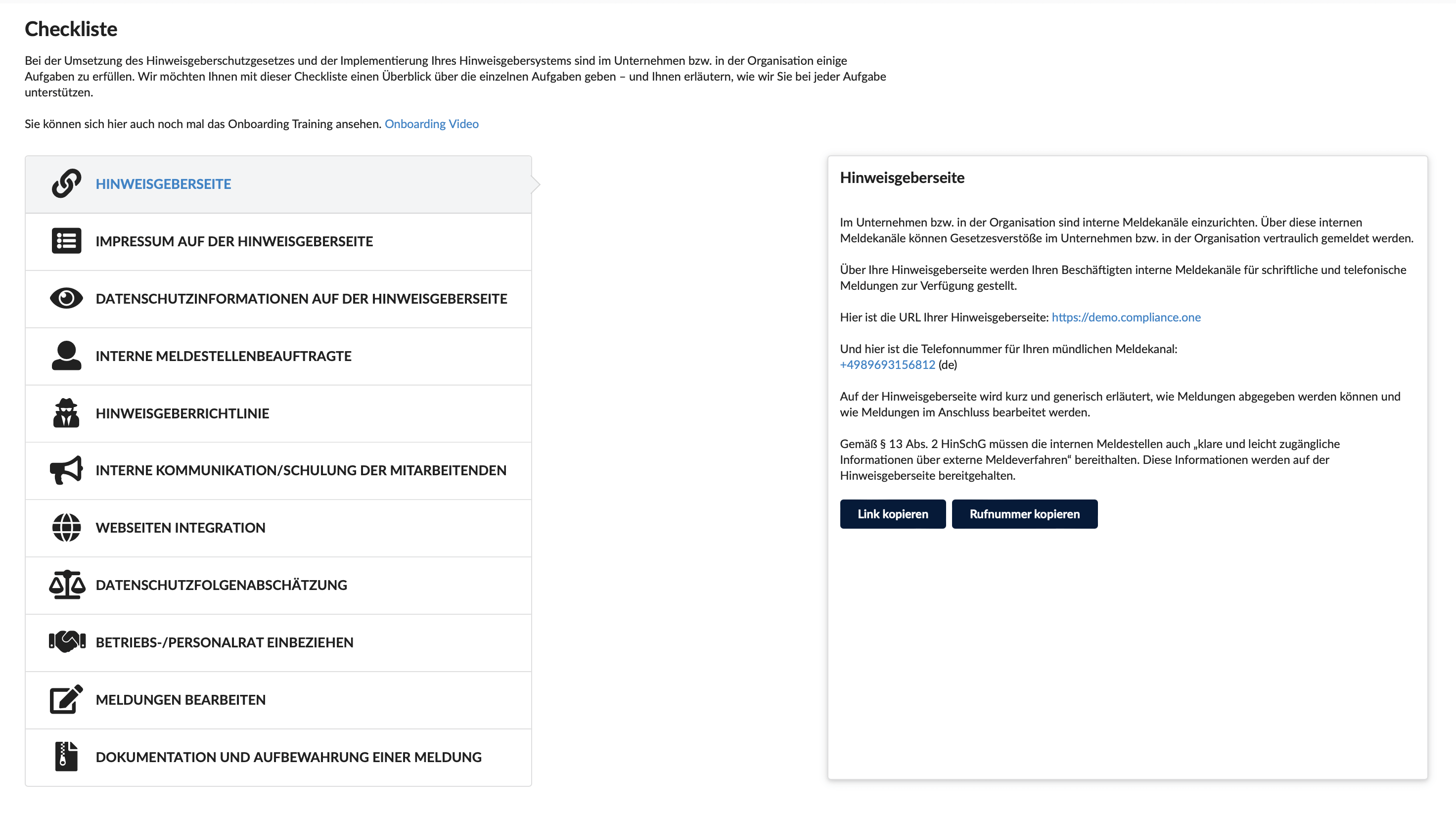 Compliance.One_Checkliste