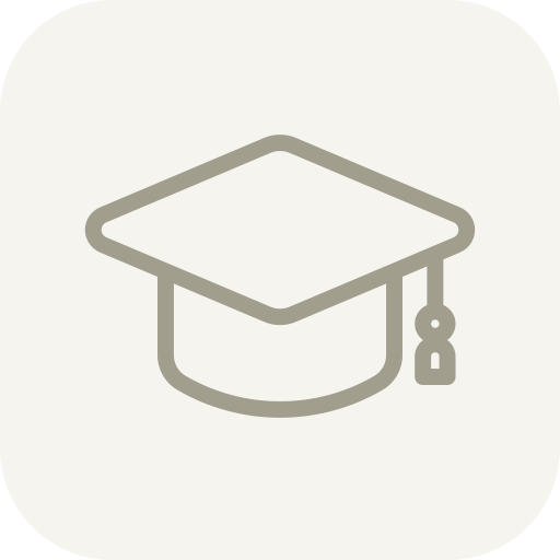 graduate Brauner Schulungshut